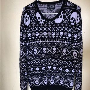 Rude Halloween Christmas sweater